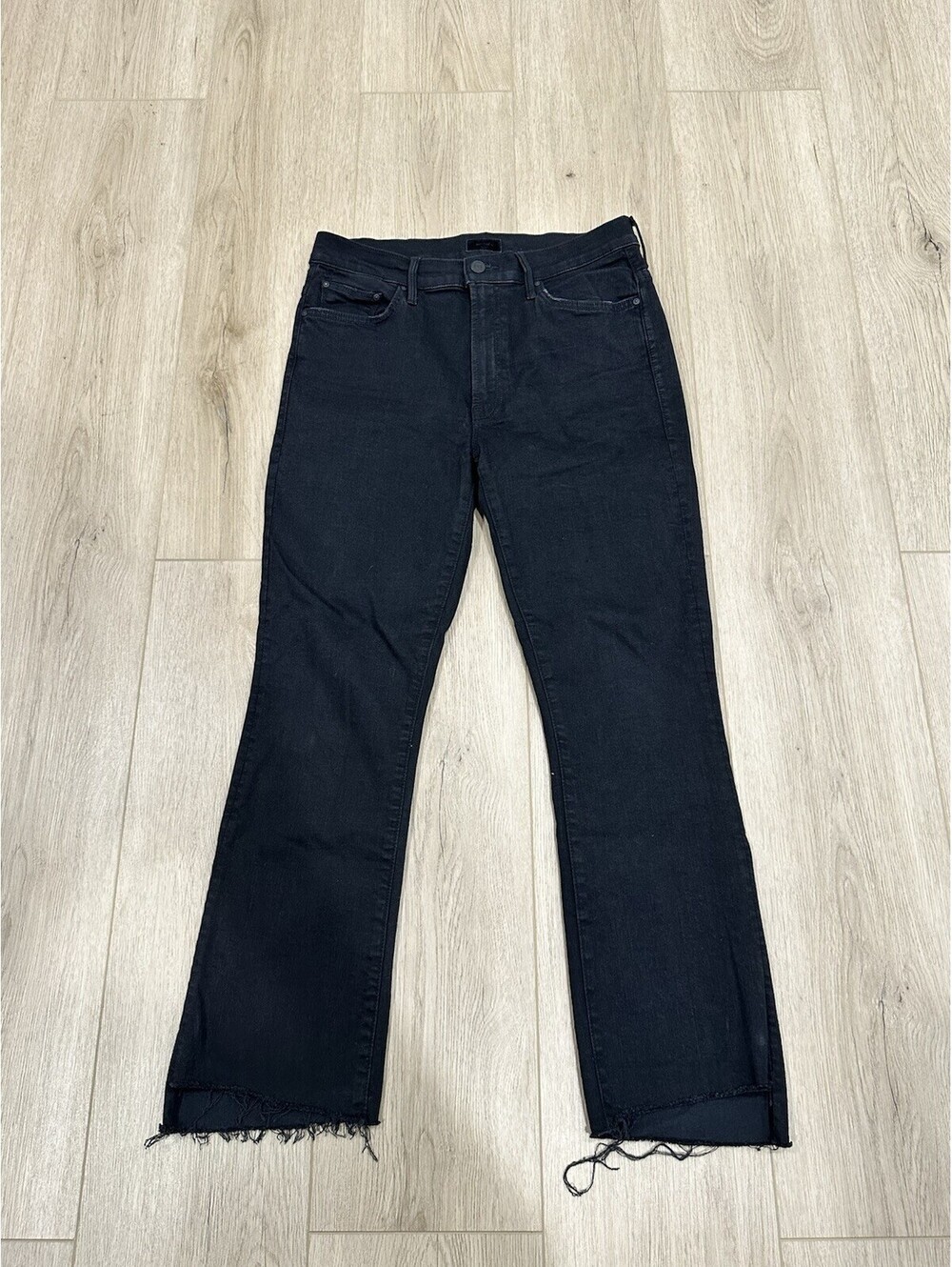 Mother Insider Crop Step Fray in Not Guilty black size 30